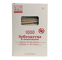 Зубочистки Linpac в індивідуальній поліетиленовій упаковці 1000 шт. (4594)