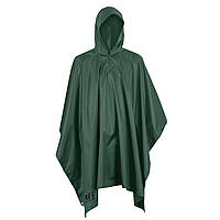 Дощовик Дощовий плащ накидка від дощу з чохлом для зберігання та 4 кільцями (люверсами) 2E Tactical зелений