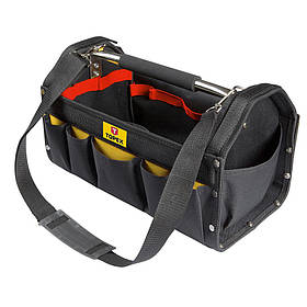 Topex Сумка для інструменту, 19", відкритого типу, 12 зовнішніх кишень, двокомпонентна ручка, зміцнене дно,