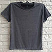 Футболка чоловіча норма однотонна без коміра, фото 8