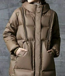 Зимова жіноча куртка, ковдра, на 90% білому качиному пуху, Повсякденна Вільна тепла.