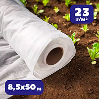 Агроволокно біле в рулонах 23 г/м² 8,5х50 м Shadow зимове для утеплення рослин та теплиць від заморозків