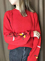 Джемпер вишиванка з вишивкою на рукаві, фото 2