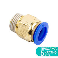 Штуцер цанговый (прямой) Ø12мм МТ 3/8" SIGMA (7026981)