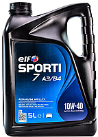 Моторное масло 10W-40 синтетика Elf Sporti 7 A3/B4 (5л) ELF 214254
