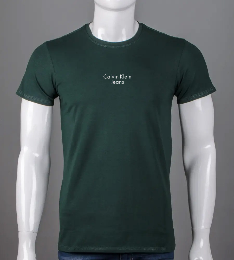 Футболка чоловіча Calvin Klein Jeans 2303м (Уп.4шт M-XXL), Темно-зелений