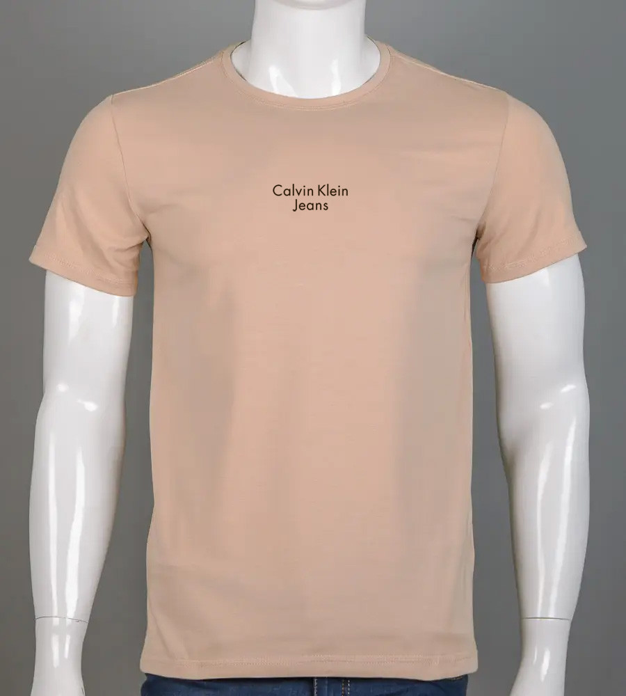 Футболка чоловіча Calvin Klein Jeans 2303м (Уп.4шт M-XXL), Бежевий