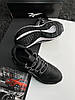 Чоловічі кросівки Reebok Zig Kinetica || Black White (Чорні) Взуття Рібок Зиг Кинетика текстиль нейлон демісезон, фото 4