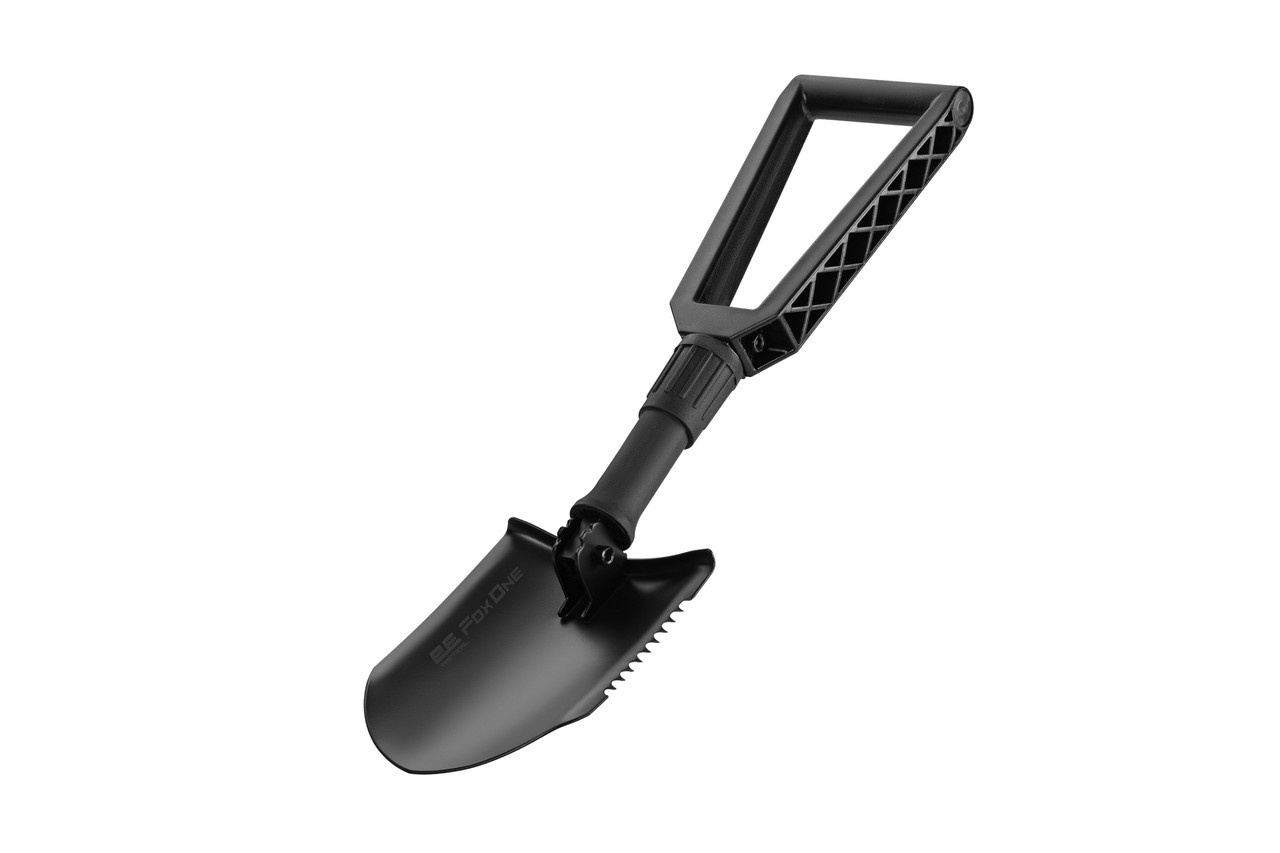 2E Tactical Лопата тактична Fox One Black складна, 59 см, 1.1 кг