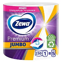 Паперові рушники Zewa Jumbo Premium 3 шари 1 рулон 230 відривів (7322541192017)