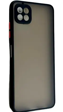 Чохол Matte Armor Samsung A22 5G Black — Red, фото 1