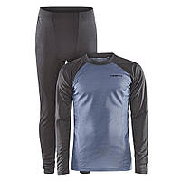 Комплект термобілизни Craft Core Warm Baselayer Set Man XXL Чорний/Синій (1068-1909709 XXL 985362)