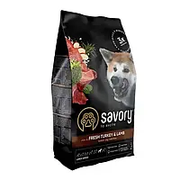 Сухой корм для собак Savory Large Breeds Fresh 3 кг - индейка и ягненок