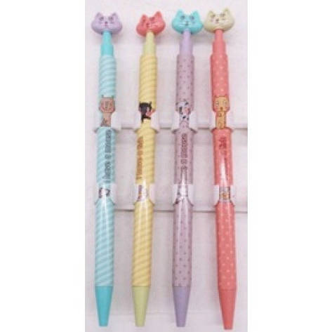 Ручка дитяча куля. автом. No1307 Котик, фото 1