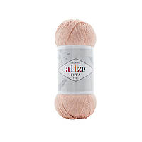 Alize DIVA FINE (Ализе Дива Файн) № 382 персиковый (Пряжа микрофибра, нитки для вязания)