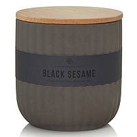 Свічка ароматична соєва CHESAPEAKE BAY "Чорний кунжут" в керамічному стакані з кришкою 114х106мм 286г