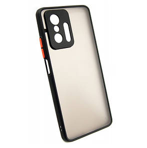 Чохол Matte Armor Xiaomi 11T / 11T Pro Black - Red, фото 1