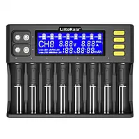 Зарядное устройство для аккумуляторов AA, AAA LiitoKala Lii-S8 (10 каналов, Ni-Mh/Li-ion/LiFePo4, 220V/12V,