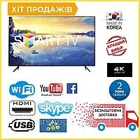 Телевізор 32" Samsung 4K Smart TV, HDMI, ULTRA HD, LED Самсунг Смартт 32 дюйми з Т2 приставкою вбудованою