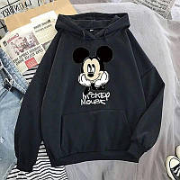 Худи Микки Mickey oversize двухнить Черный