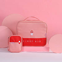 Комплект аптечек/сумки-органайзеры для медикаментов"GOOD LUCK" 2 шт (Розовый)
