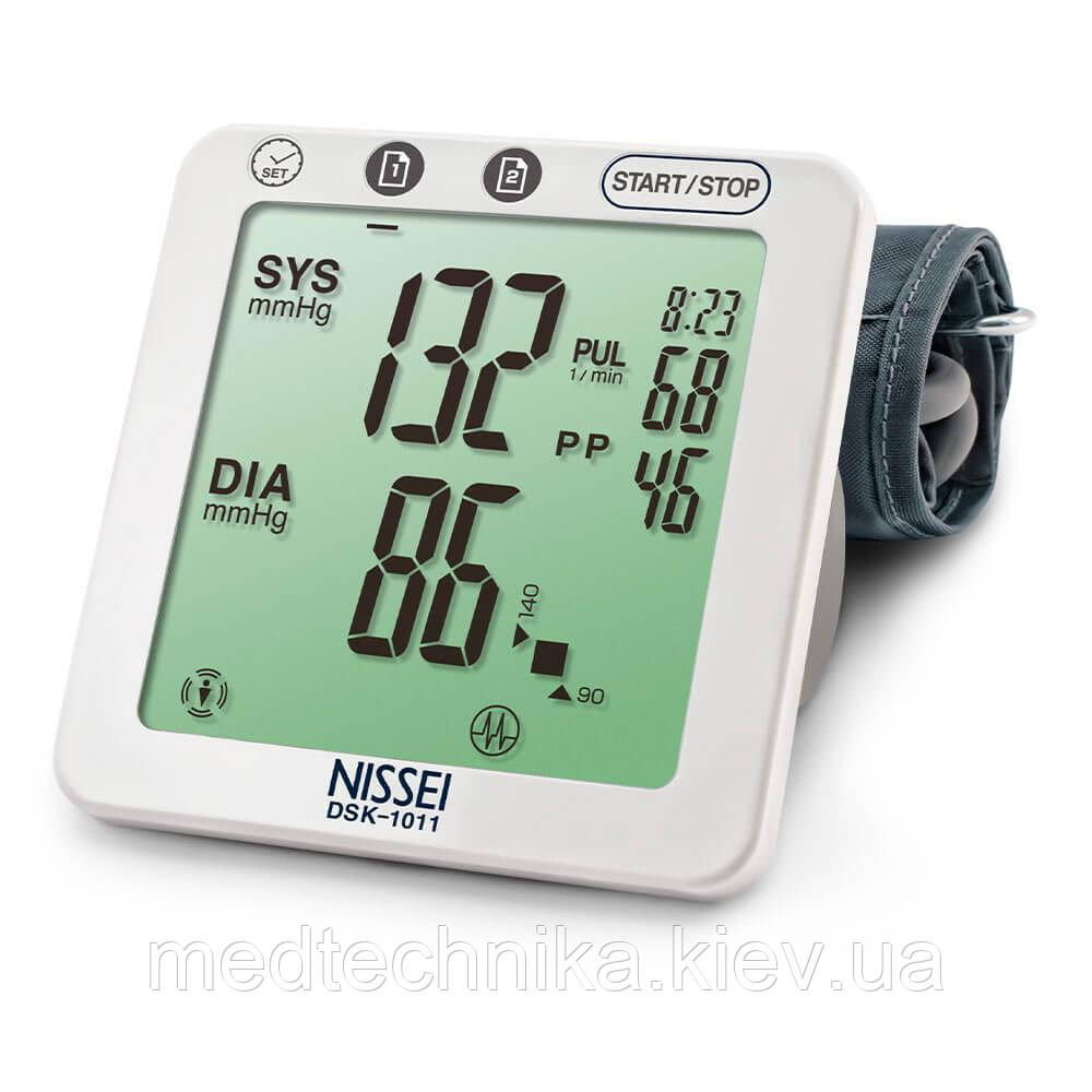Автоматичний тонометр на плечі NISSEI DSK 1011, з адаптером, фото 1