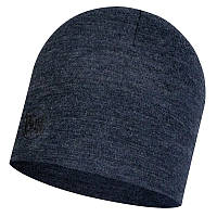 Шапка Buff Midweight Merino Wool Hat Dark Blue Melange (1033-BU 118007.779.10.00)