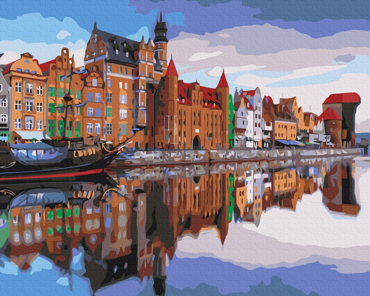 Картина за номерами Набережна Гданська 40х50 см BrushMe, фото 1