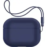 Чехол для наушников ArmorStandart Silicone Case with straps для Apple Airpods Pro 2 Dark Blue (ARM68609)