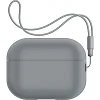 Чехол для наушников ArmorStandart Silicone Case with straps для Apple Airpods Pro 2 Gray (ARM68610)