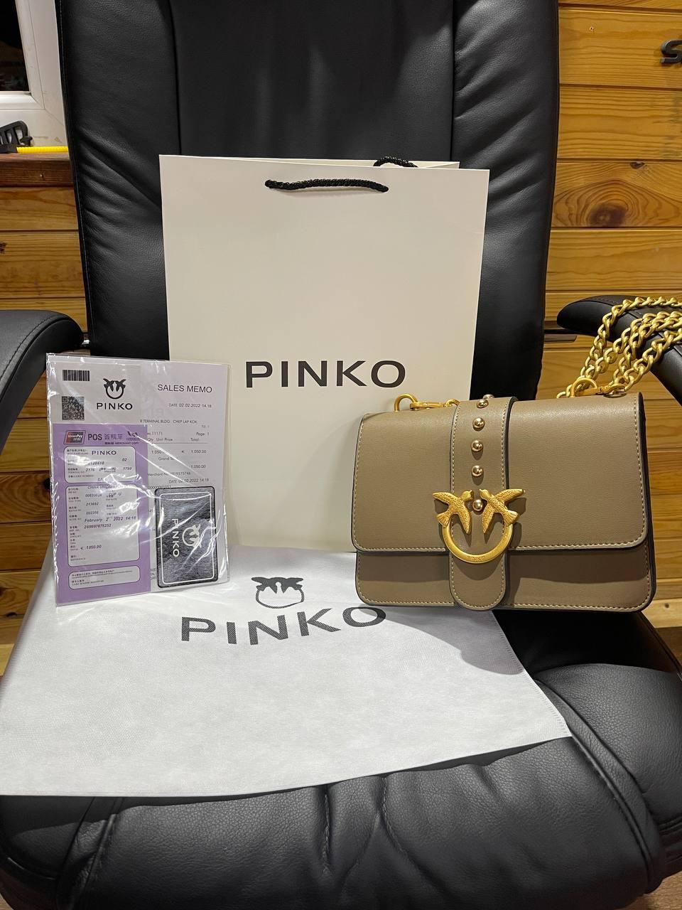 Женская сумочка Pinko. Бежевая или белая - фото 4 - id-p2082213528