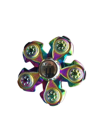 Спіннер Spinner п'ятикутний Indigo хамелеон металевий