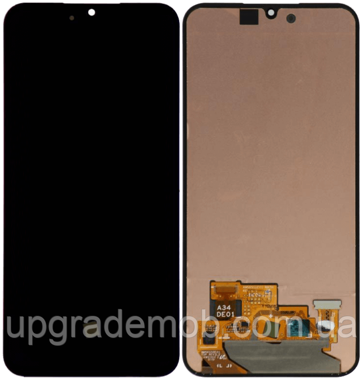 Дисплей модуль тачскрин Samsung A346 Galaxy A34 чорний TFT без функції відбитка пальця