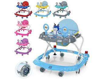 Ходунки детские в ассортименте пингвин/олень M 3168 G-Rich