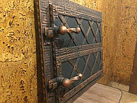 Дверки духовки коптилки хлебные металлическая ковка 330*430 мм