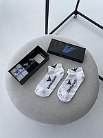 Высокие носки найк носочки Emporio Armani мужские брендвые носки спортивные армани лето, белые летние