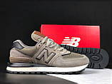 Чоловічі кросівки New Balance 574 Classic замшеві спортивні для бігу різнобарвні, фото 4