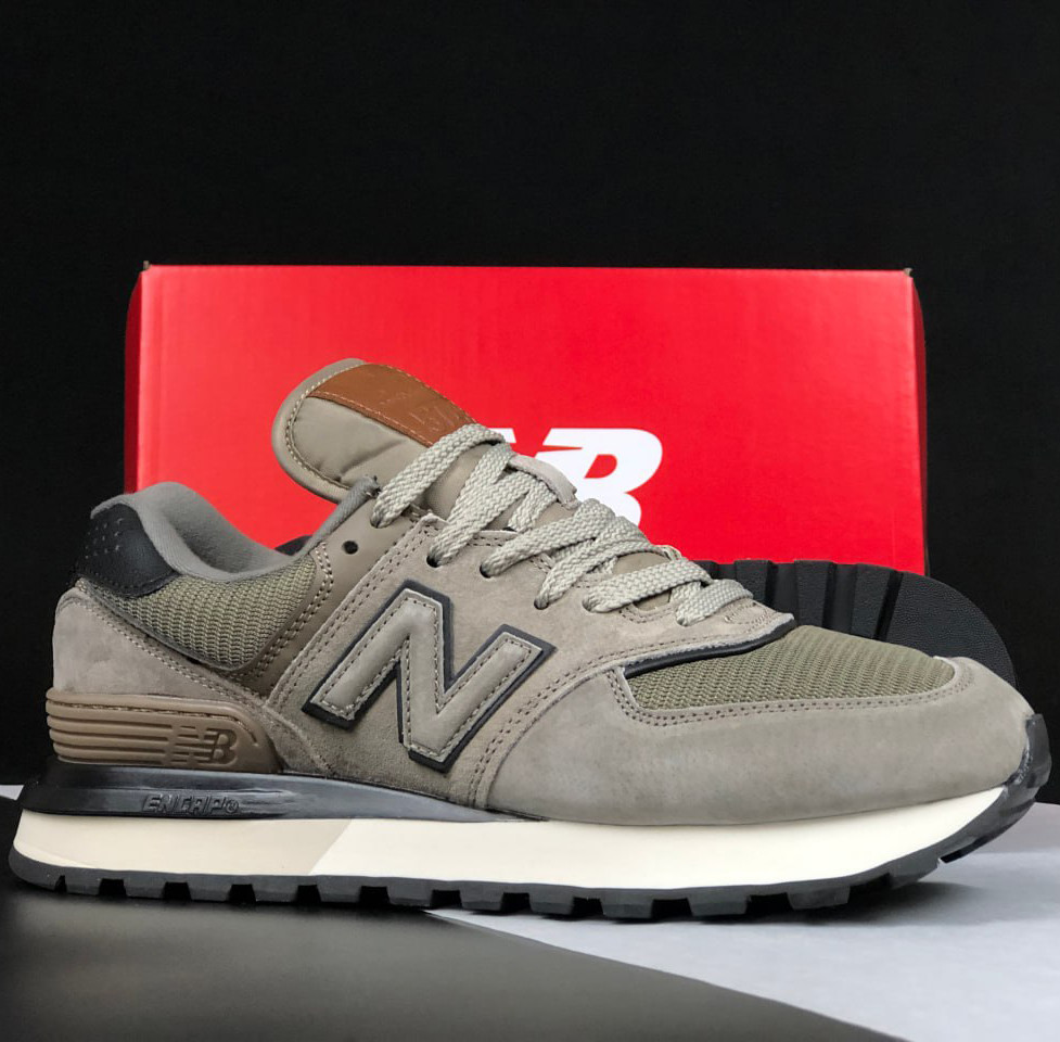 Чоловічі кросівки New Balance 574 Classic замшеві спортивні для бігу різнобарвні
