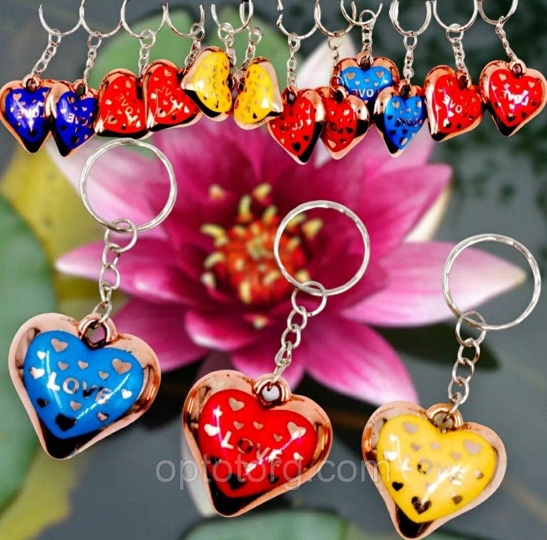 Сувенірні брелоки серця  Love
