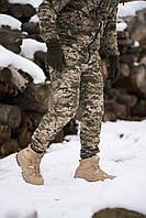 Мужские утепленные тактические брюки пиксель на флисе, теплые мужские военные штаны пиксель для ЗСУ