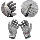 Рукавички захисні від порізів Cut resistant gloves антипоріз, XL, фото 6