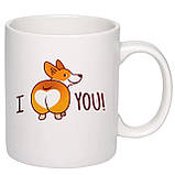 Чашка з принтом "I love you" 330мл (колір білий) (17901), фото 2