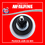 Зливний корок клік-клак для ванни або душового піддона білий PLUGCB-AUT-52-WH McAlpine, фото 4