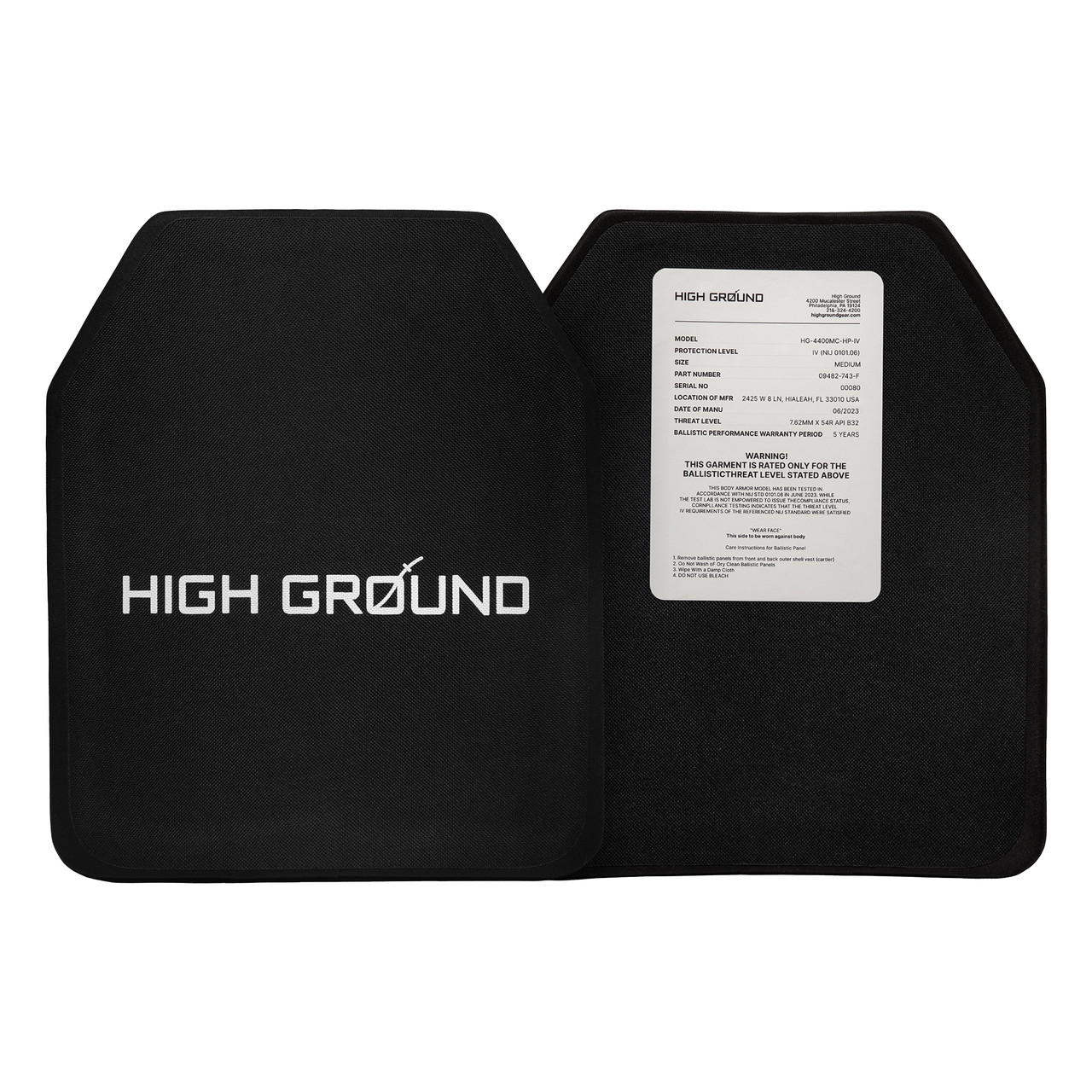 Керамічні бронеплити 6 класу High Ground з демфером 2.8 кг (2 шт)