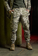 Тактические мужские военные штаны светлый пиксель для ЗСУ, мужские удобные тактические штаны на холодную зиму