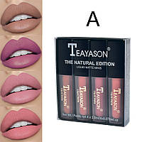 Набор матовых помад Teayason The Natural Edition Liquid Matte Minis A 4 шт