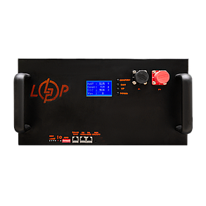 Акумулятор LP LiFePO4 51,2V - 230 Ah (11776Wh) (Smart BMS 200A/100А) з LCD метал RM RS485/CAN, фото 1
