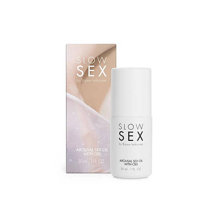 Олія для збудження Bijoux Indiscrets SLOW SEX Arousal Sex Oil CBD (30 мл), фото 1