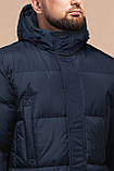 Комфортна куртка зимова чоловіча темно-синя модель 27055, фото 5