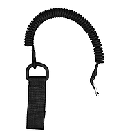 Страхувальний шнур спіральний Black (тренчик) Чорний - WinTac